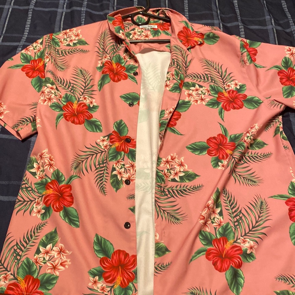 Floral Pink Button Down + Pink Floral Shorts